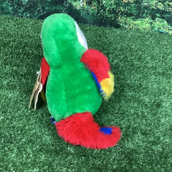 Vintage Cuddle Ups Parrot Mazatlan Jr. Plush Wallace Berrie - Picture 4 of 10